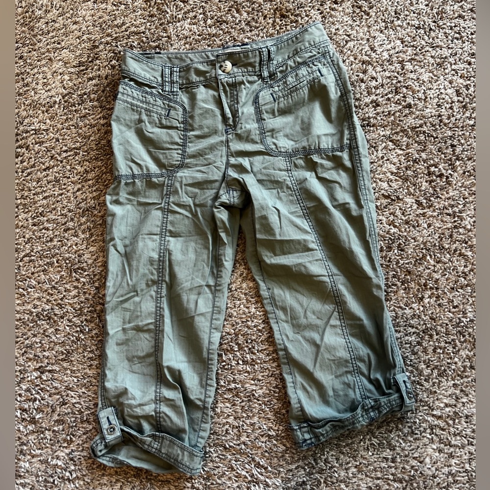 Ruff Hewn, Capris, Sage Green, Size 4